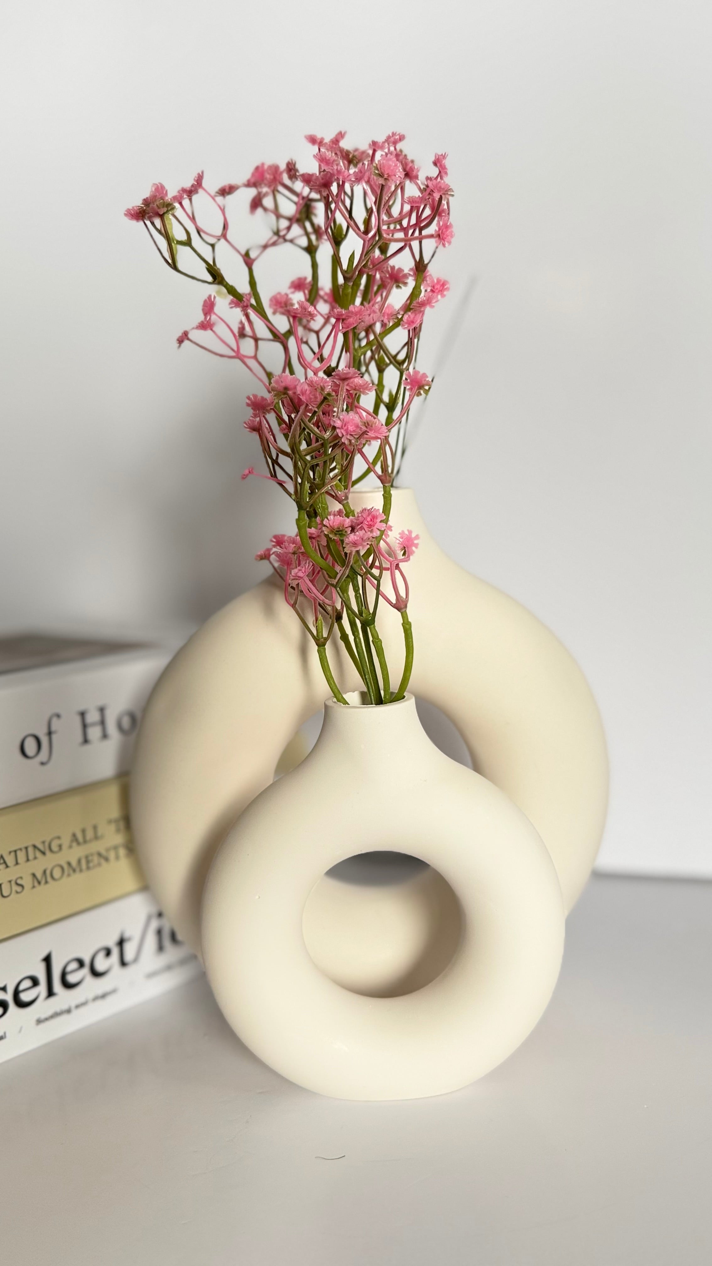 Krispy Crème Vase Set – Modern Donut-Inspired Sculptural Vases (Handmade)