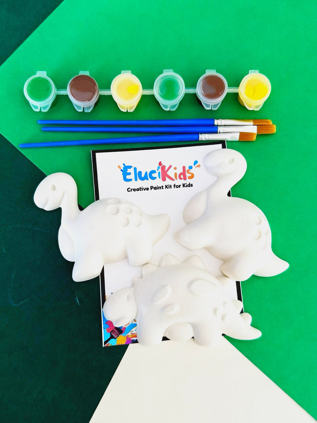 EluciKids Mini Paint Kits for Kids | DIY Craft Activity Set (Princess, Dino, Ocean, Cars & More) Ages 3+