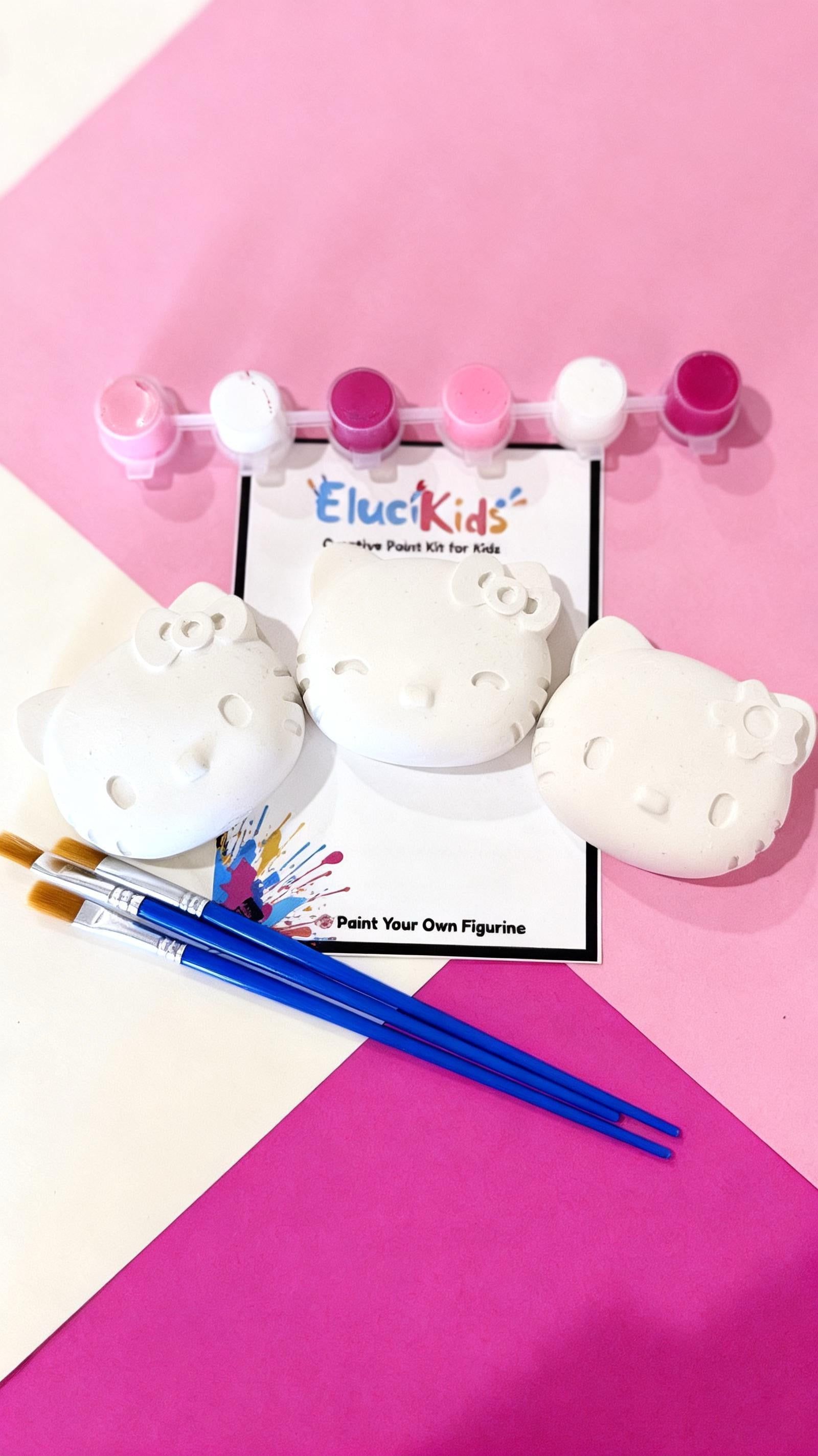EluciKids Mini Paint Kits for Kids | DIY Craft Activity Set (Princess, Dino, Ocean, Cars & More) Ages 3+